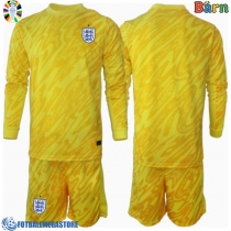 Fotballdrakt Barn England Keeper Bortedraktsett EM 2024 Langermet (+ Korte bukser)